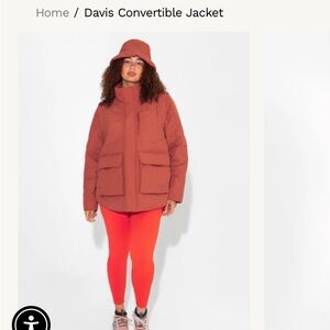 Halfdays Davis Convertible Jacket Size Small NWT